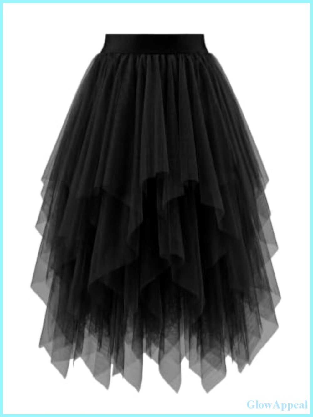 Tulle Fairy High Low Skirt for Women A-Line Layered Ruffles
